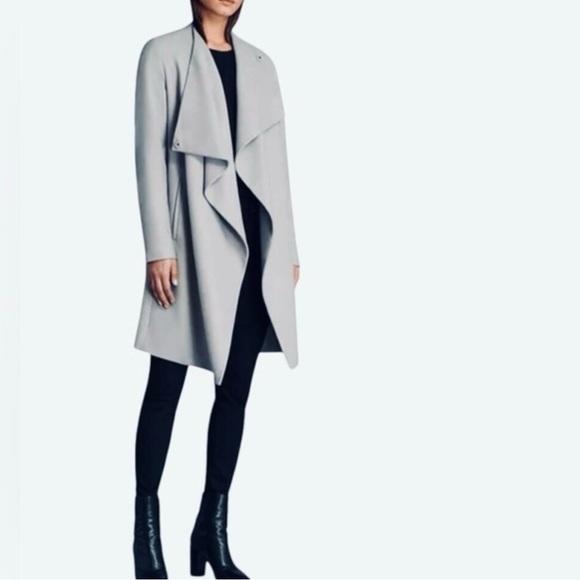 All Saints Ora Gray Coat size 4 - Picture 2 of 3